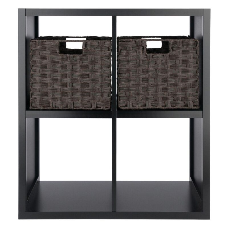 Winsome Wood Timothy 3-piece Shelf and 2 Baskets Set - Image 8
