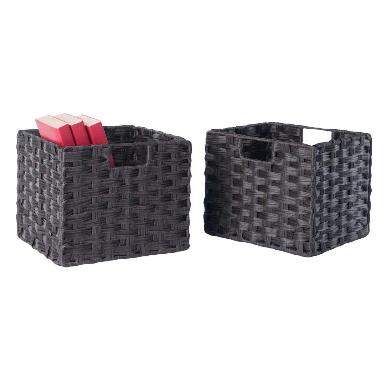 Winsome Wood Timothy 3-piece Shelf and 2 Baskets Set - Image 4