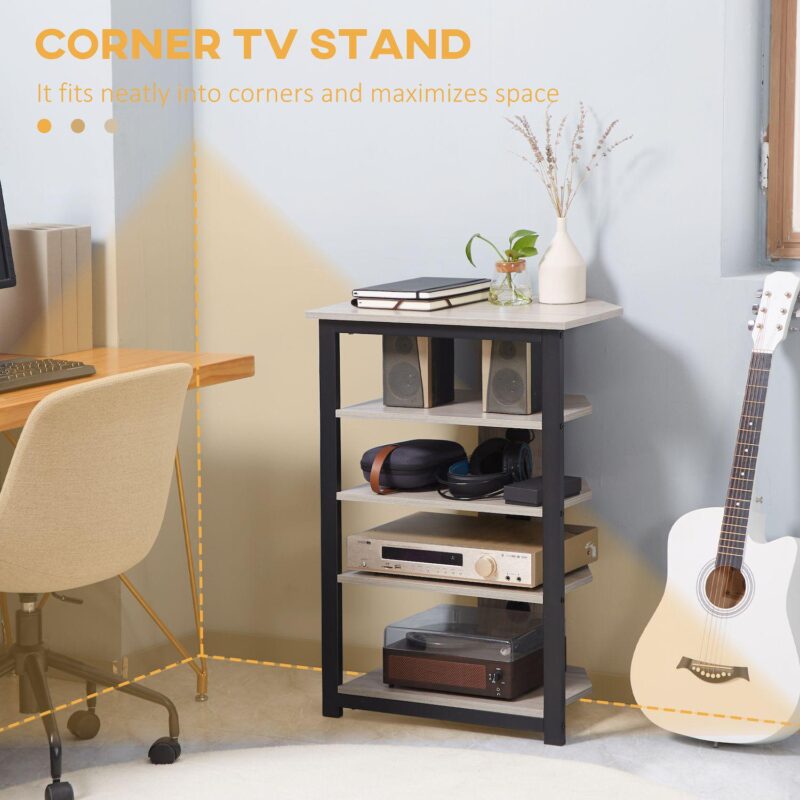 Wooden Home Entertainment Center With Storage, Living Room Storage - Image 4
