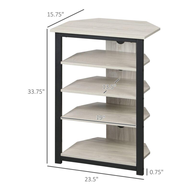Wooden Home Entertainment Center With Storage, Living Room Storage - Image 3