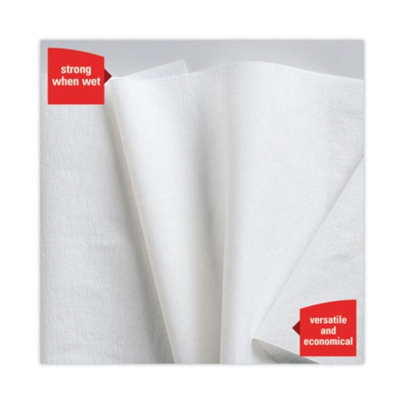 Wypall X50 Disposable Cloths (35015), Jumbo Roll, 9.8 x 13.4, White, 1,100 Sheets per Roll - Image 5