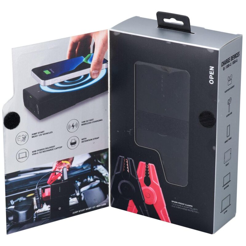 YADA Power Bank Pro, 60W USB-C, Car Battery Jump Starter, 10W Wireless Charger, 18W USB-A, 10000mAH. - Image 15