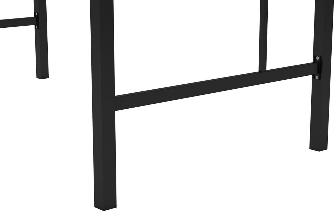 Your Zone Brittain Twin Metal Loft Bed, Black - Image 13