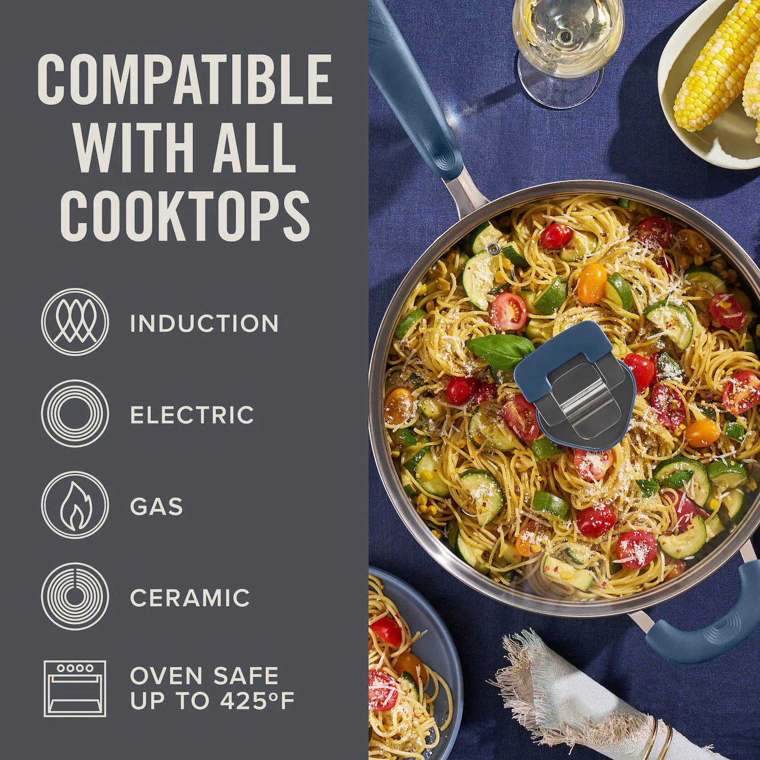 Zakarian by Dash TruPro 5-qt. Stainless Steel Saute Pan with Lid 6 Zakarian by Dash TruPro 5-qt. Stainless Steel Saute Pan with Lid - Image 6