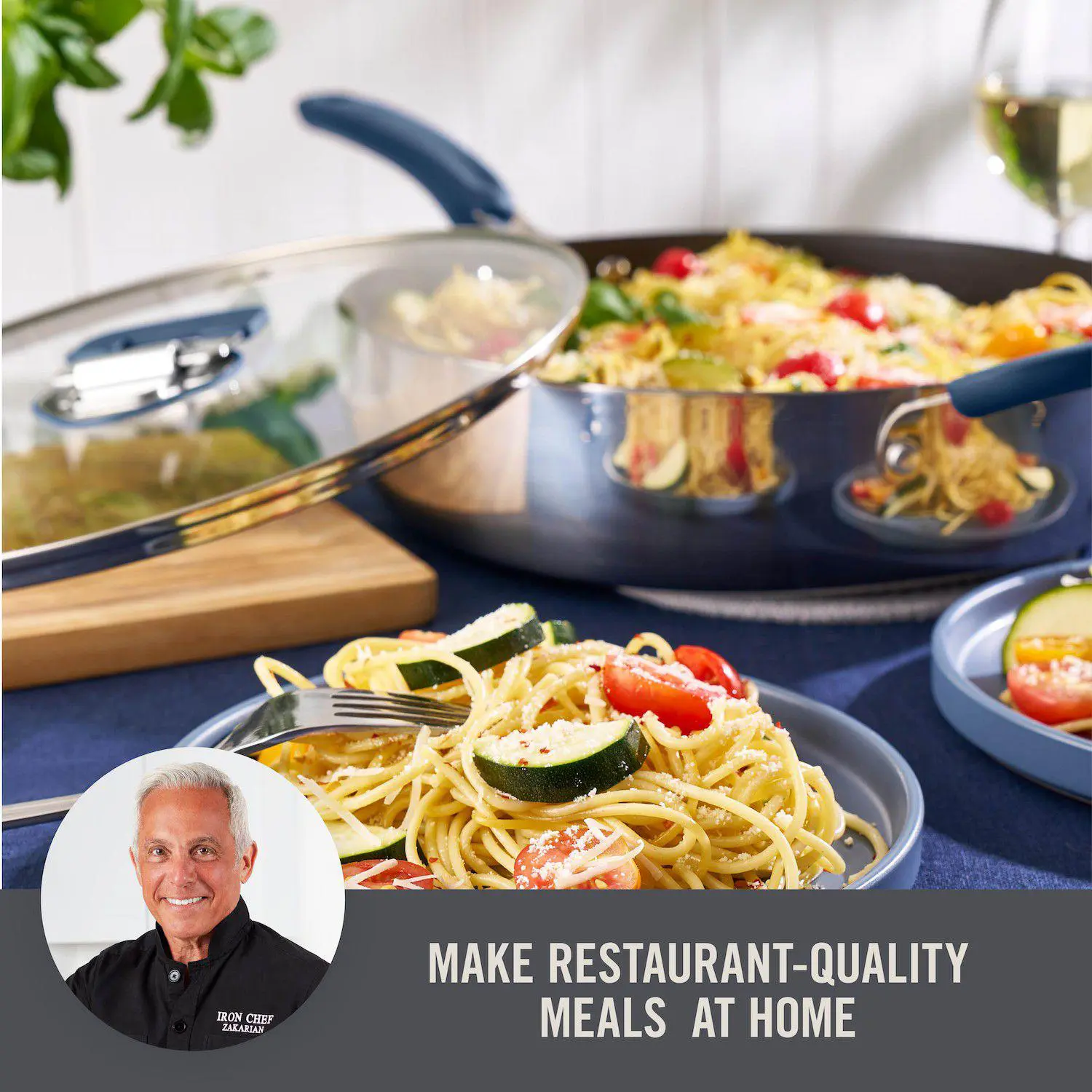 Zakarian by Dash TruPro 5-qt. Stainless Steel Saute Pan with Lid 2 Zakarian by Dash TruPro 5-qt. Stainless Steel Saute Pan with Lid - Image 2