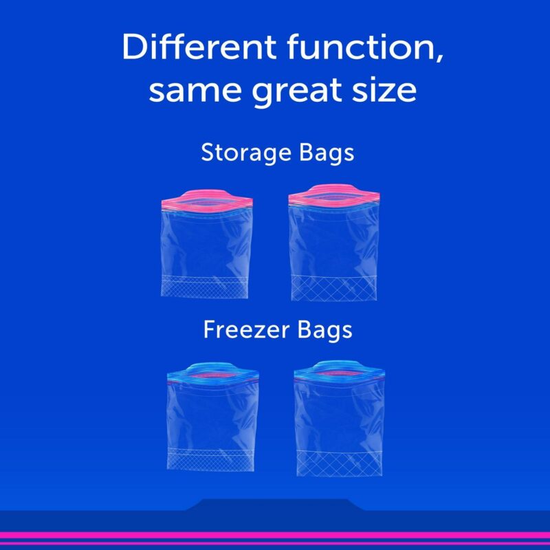 Ziploc Brand Freezer Bags, with Grip 'n Seal Technology, Quart, 75 Count - Image 6