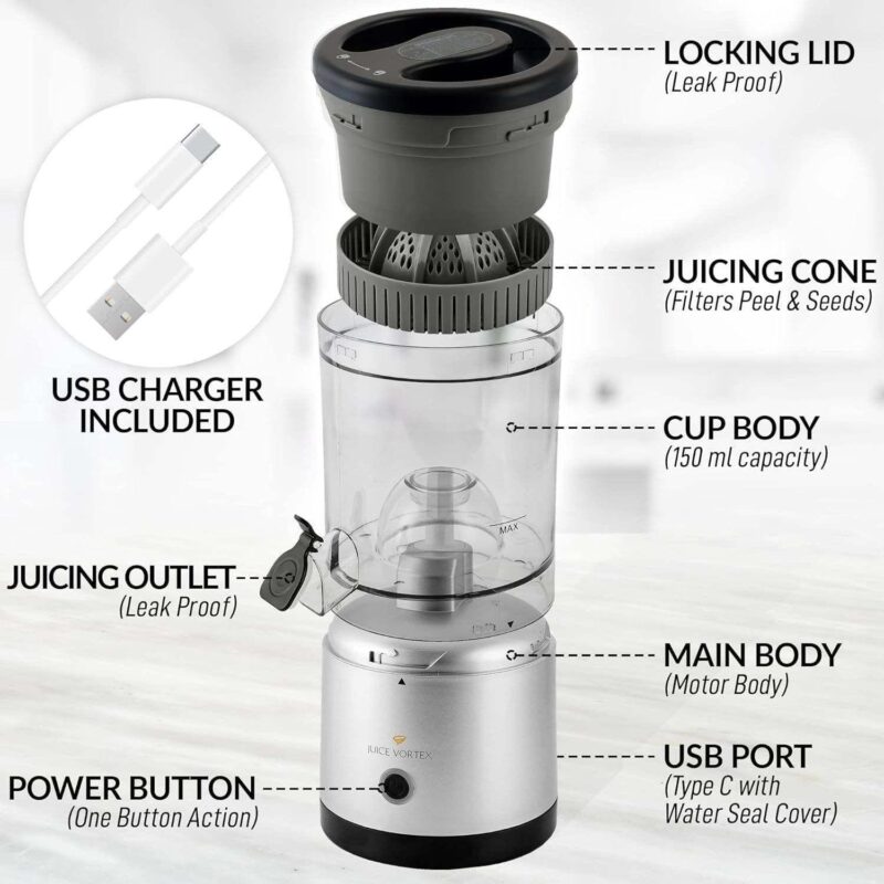Zulay Electric Orange Juicer Squeezer - Vortex Lemon and Citrus Juicer - Image 2