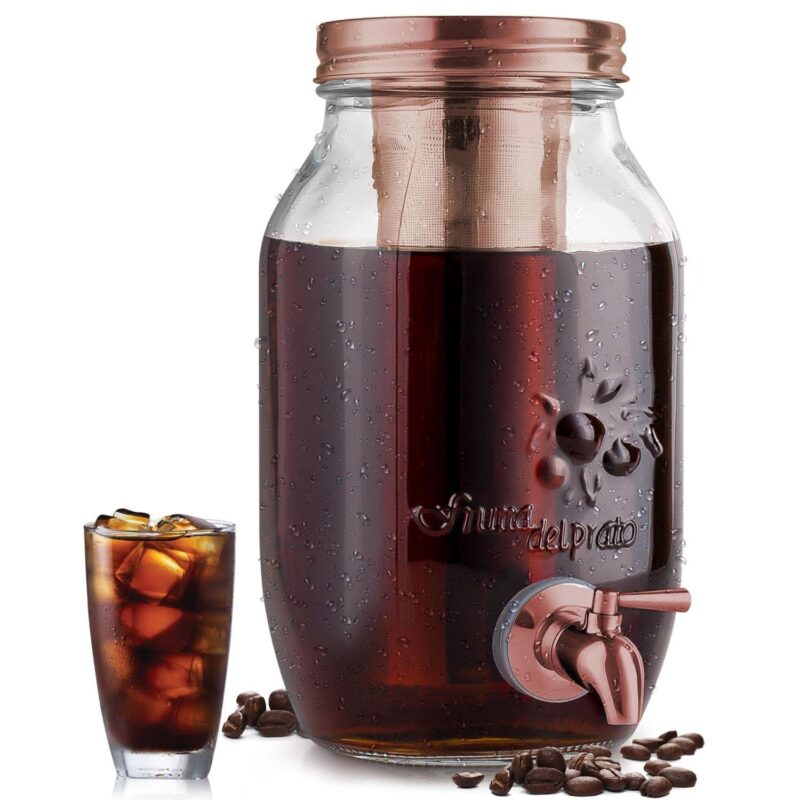 Zulay Kitchen 1.5 Liter Cold Brew Coffee Maker with Thick Glass Carafe and Stainless Steel Mesh Filter - Image 6