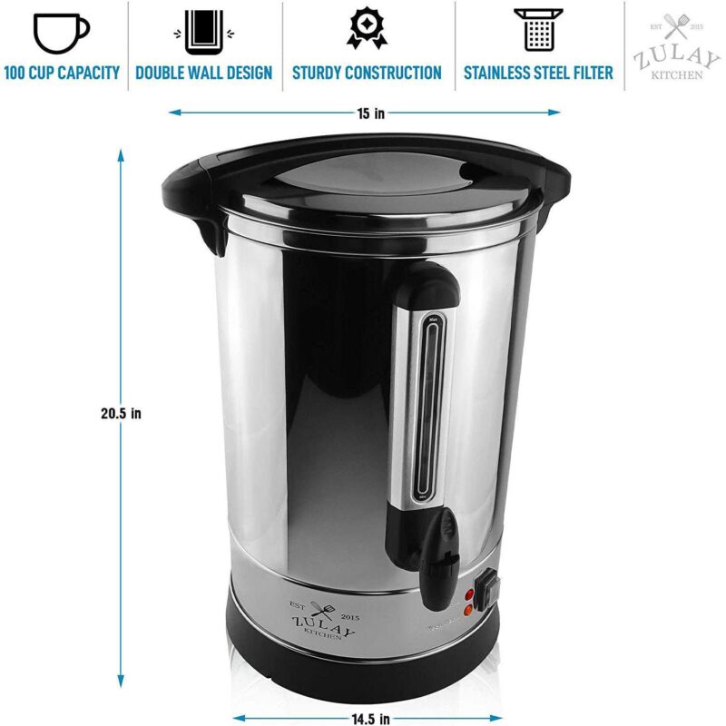 Zulay Kitchen Commercial Coffee Urn - Image 2