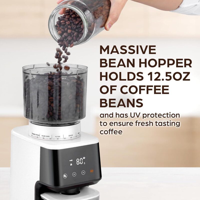 Zulay Kitchen Espresso Grinder - Burr Coffee Grinder Electric - Image 4