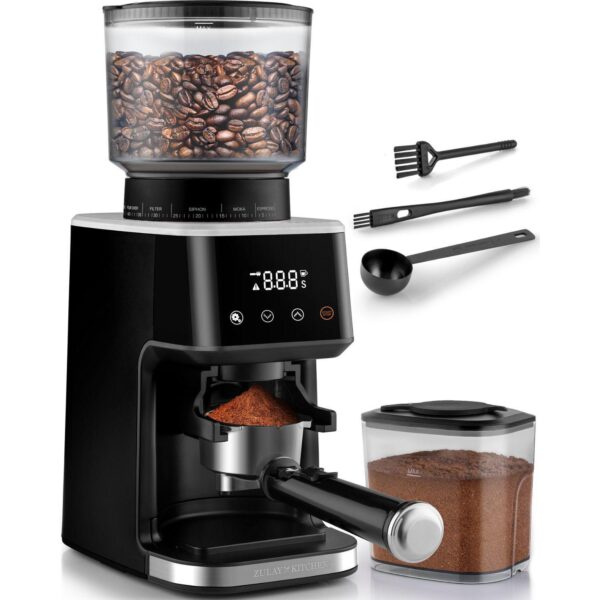 Zulay Kitchen Espresso Grinder - Burr Coffee Grinder Electric