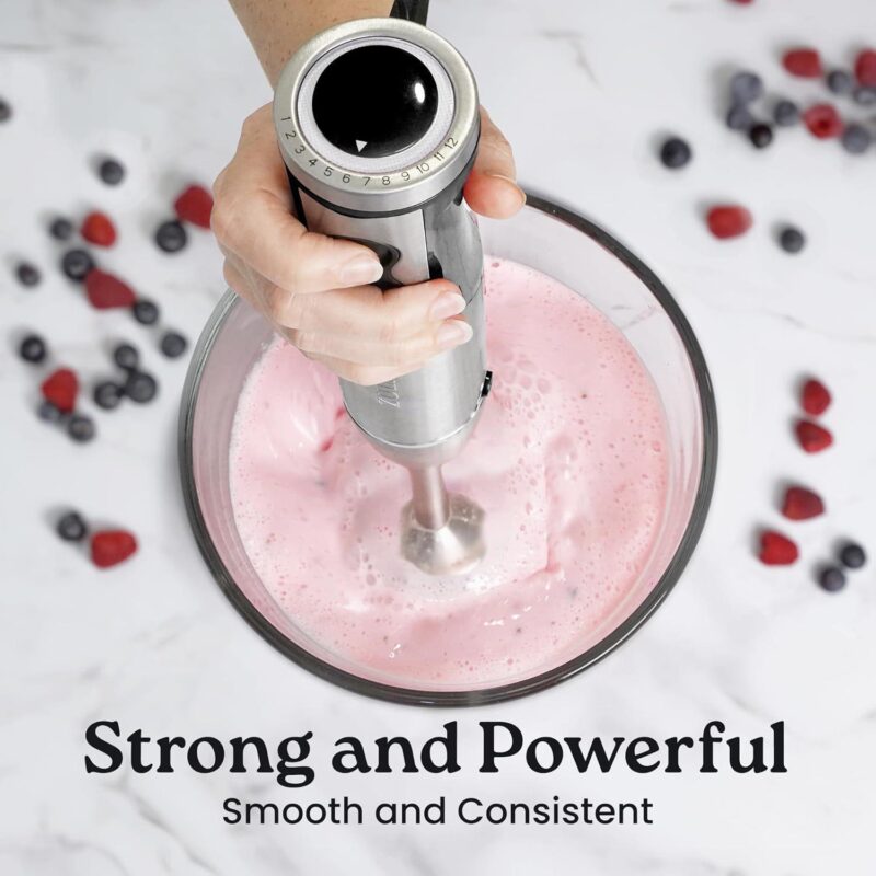 Zulay Kitchen Immersion Blender Set 4pc - Powerful 800 Watt 12 Speed Emulsion Mixer - Image 4