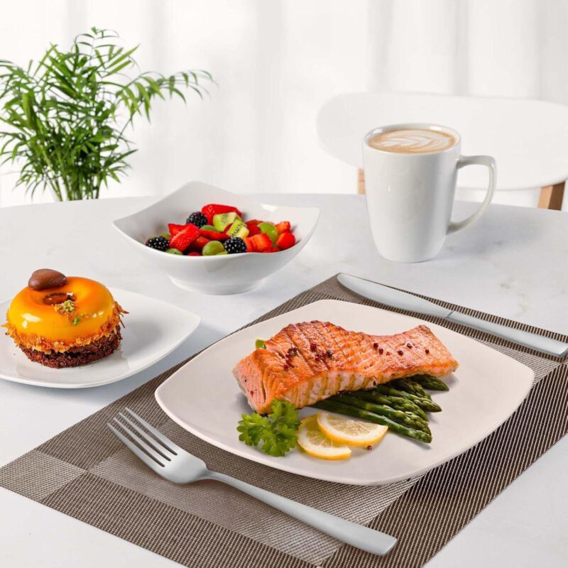 Zulay Kitchen Luna 16 Piece Dinnerware Set - Image 5