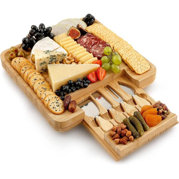 Zulay Kitchen Premium Cheese Board Set