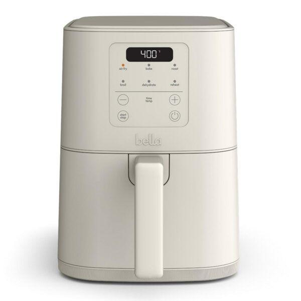 bella 4qt Slim Air Fryer, Oatmilk