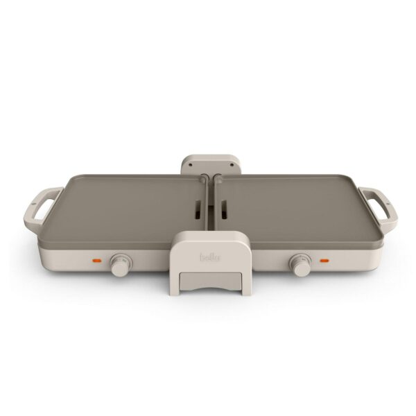 bella Fold and Store Dual Temp Griddle, Oatmilk