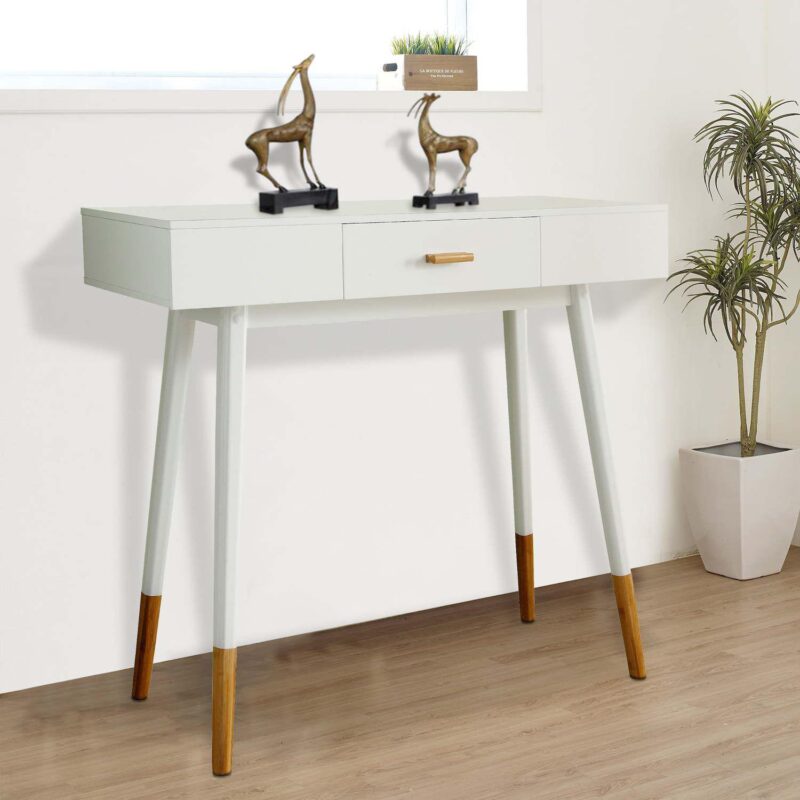 eHemco Euro Console Sofa Table with Drawer for Hallway and Living Room - Image 2