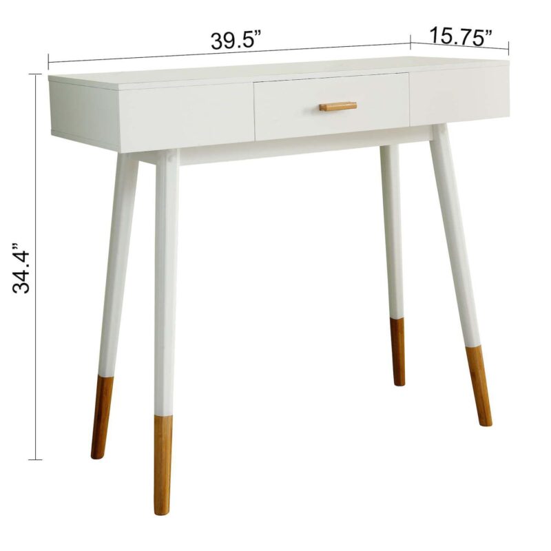 eHemco Euro Console Sofa Table with Drawer for Hallway and Living Room - Image 5