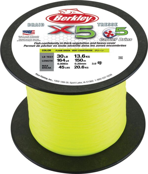 Berkley x5 Braided Fishing Line