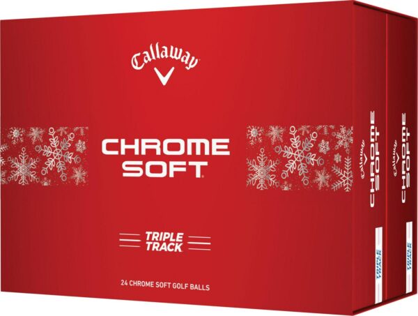 Callaway 2024 Chrome Soft Triple Track Golf Ball Holiday Pack - 2 Dozen