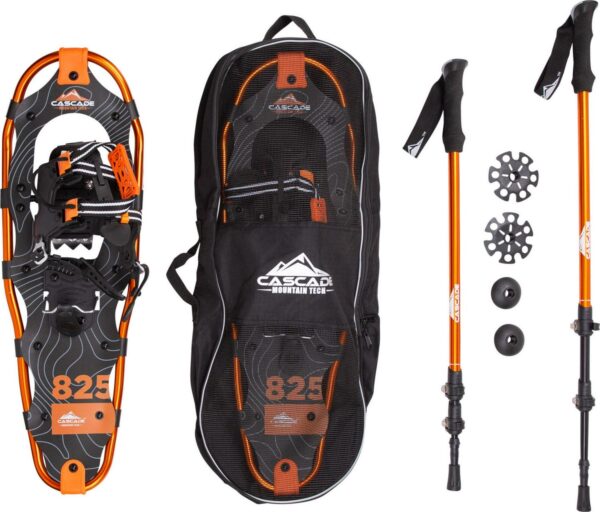 Cascade Mountain Tech Easy Pull Snowshoe Kit