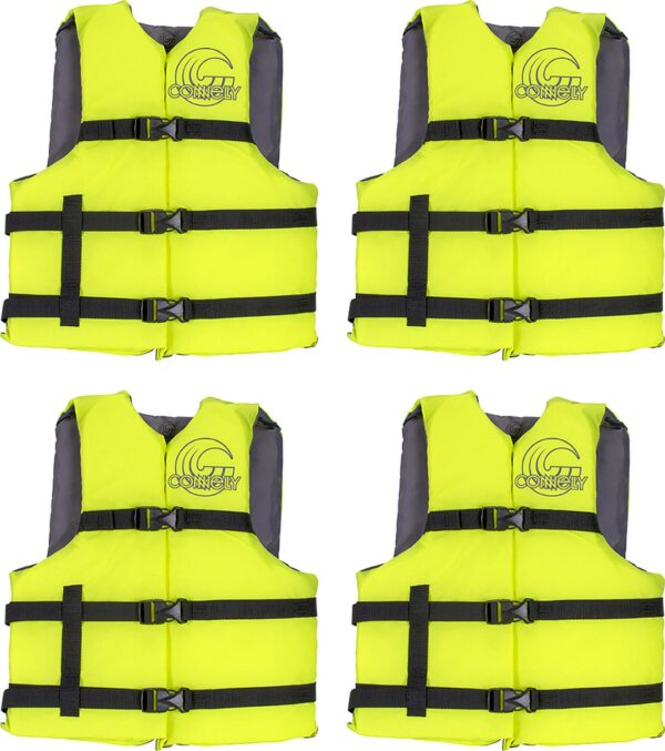 Connelly Nylon 4-Pack Life Vests and Safety Pack