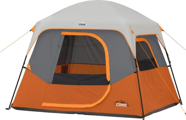 Core Equipment 4-Person Straight Wall Cabin Tent