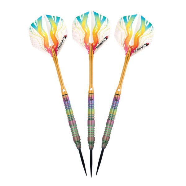 Elkadart Rainbow Titanium-Coated Steel Tip Darts