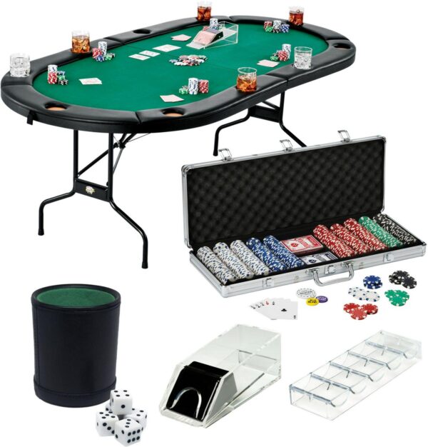 Fat Cat Folding Texas Hold'Em Table Bundle