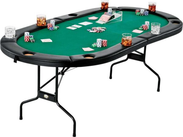 Fat Cat Texas Hold'em Table and Poker Chip Set