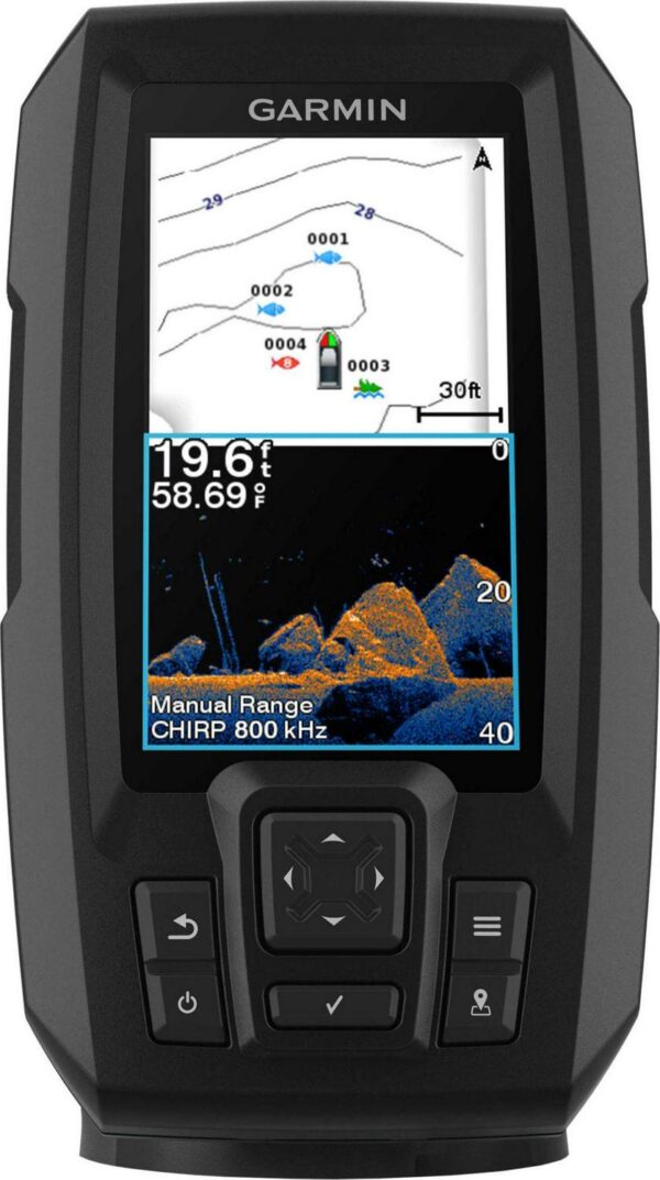 Garmin STRIKER Vivid 4cv Fish Finder with GT20-TM Transducer