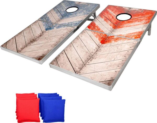 GoSports 2' x 4' Foldable Rustic Cornhole Set