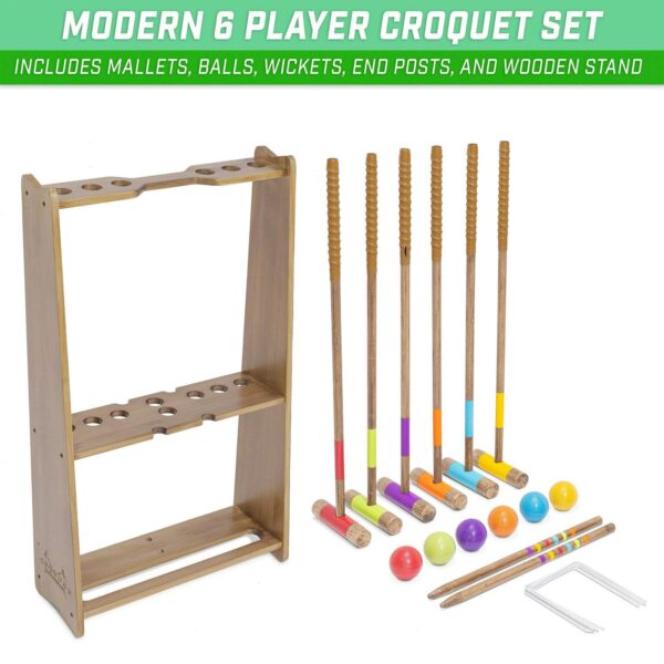 GoSports Premium 6 Player Croquet Set