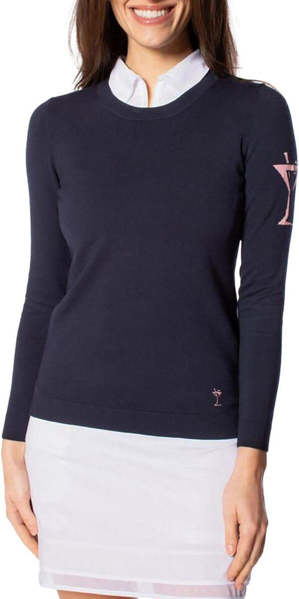 Golftini Women's Martini Crewneck Golf Sweater