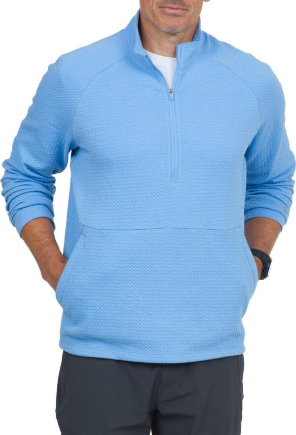 IBKUL Men's 1/4 Zip Popcorn Stitch Pullover