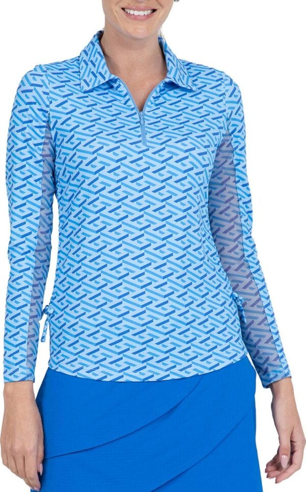 IBKUL Women's Fatima Long Sleeve Golf Polo