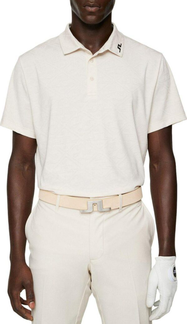 J.Lindeberg Men's Bison Regular Jacquard Golf Polo