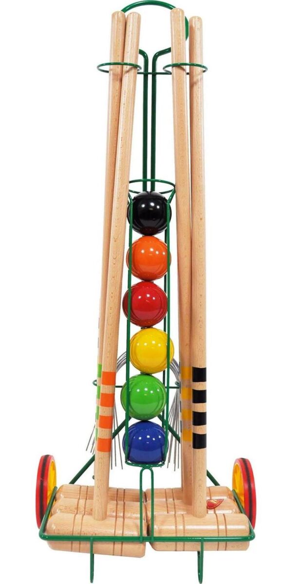 Kettler 6-Player Croquet Set with Trolley