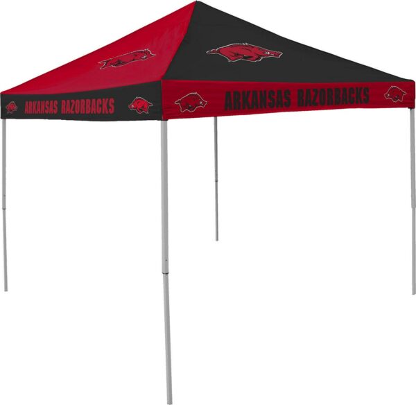 Logo Brands Arkansas Razorbacks Checkerboard 9'x9' Canopy Tent