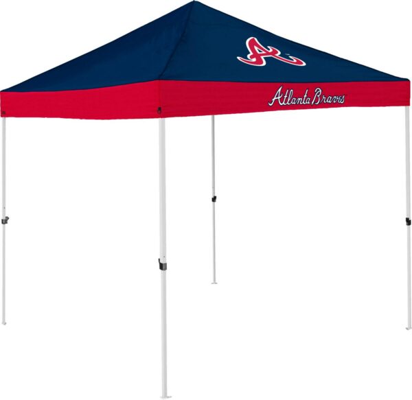 Logo Brands Atlanta Braves Economy 9'x9' Canopy Tent