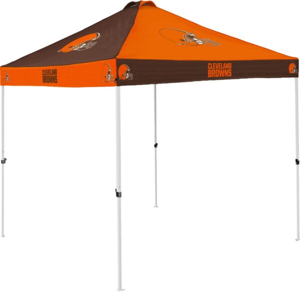 Logo Brands Cleveland Browns Checkerboard 9'x9' Canopy Tent