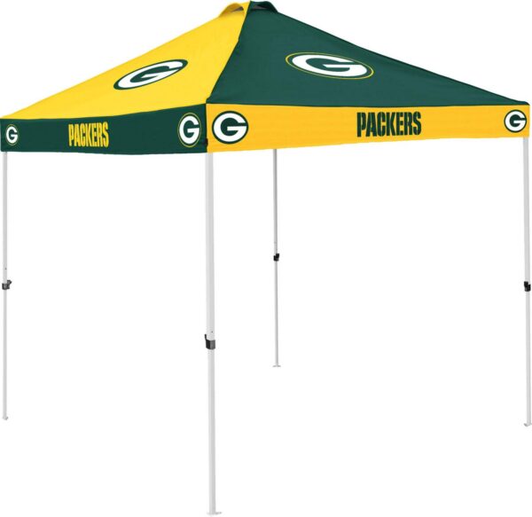 Logo Brands Green Bay Packers Checkerboard 9'x9' Canopy Tent