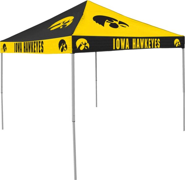 Logo Brands Iowa Hawkeyes Checkerboard 9'x9' Canopy Tent