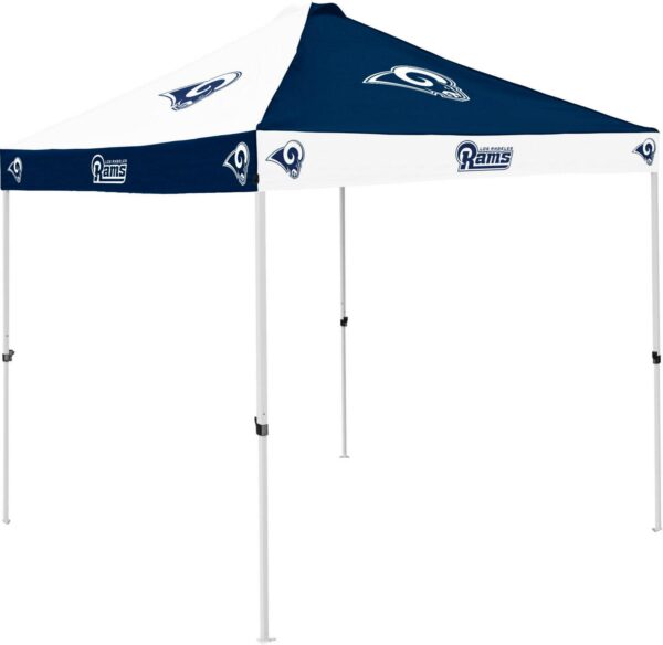 Logo Brands Los Angeles Rams Checkerboard 9'x9' Canopy Tent