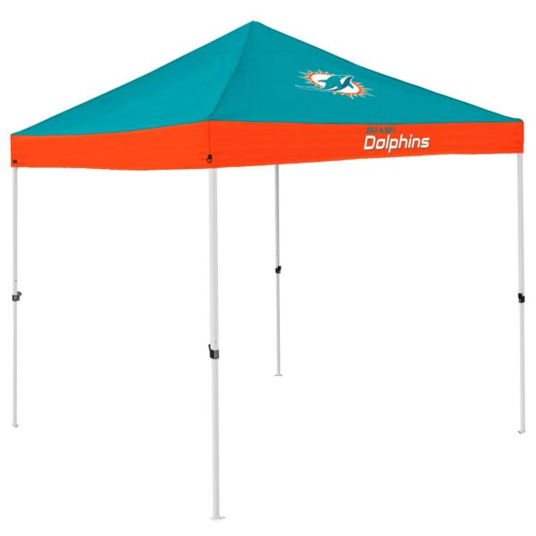 Logo Brands Miami Dolphins Pop Up 9'x9' Canopy Tent