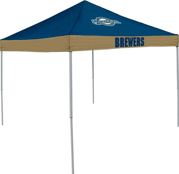 Logo Brands Milwaukee Brewers Economy 9'x9' Canopy Tent