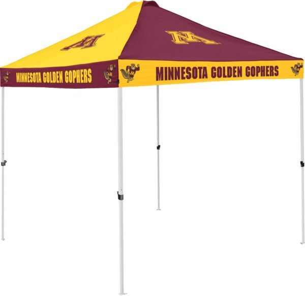 Logo Brands Minnesota Golden Gophers Checkerboard 9'x9' Canopy Tent