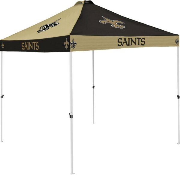 Logo Brands New Orleans Saints Checkerboard 9'x9' Canopy Tent