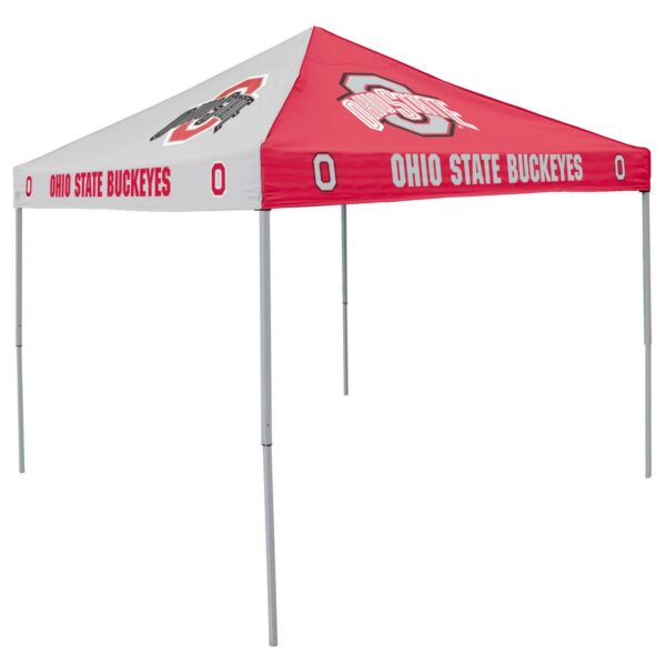 Logo Brands Ohio State Buckeyes Checkerboard 9'x9' Canopy Tent