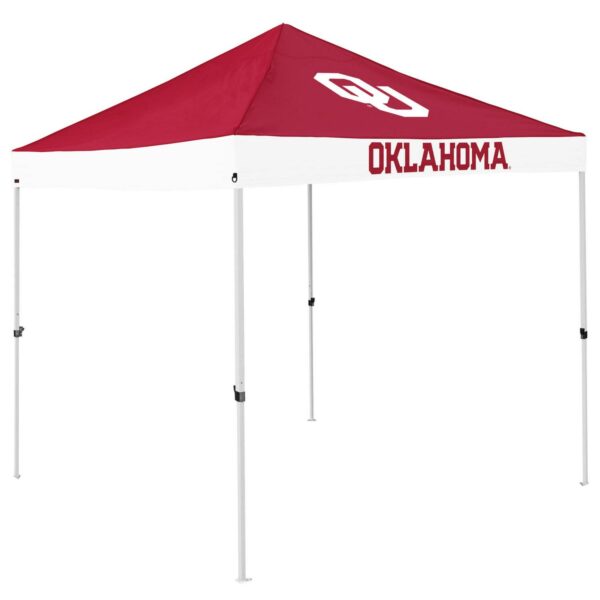 Logo Brands Oklahoma Sooners Pop Up 9'x9' Canopy Tent